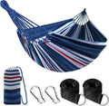 Junyora Cotton Camping Hammock with Tree Straps, Outdoor