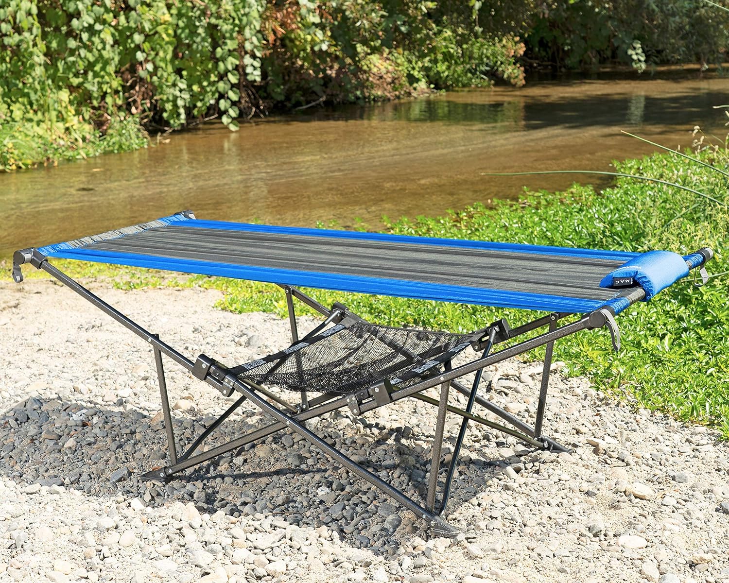 Junyora Folding Hammock with Canopy and Pillow, Outdoor Backyard