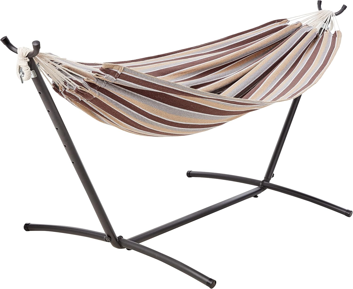 Junyora Double Hammock with Steel Stand & Carry Bag, Outdoor Backyard