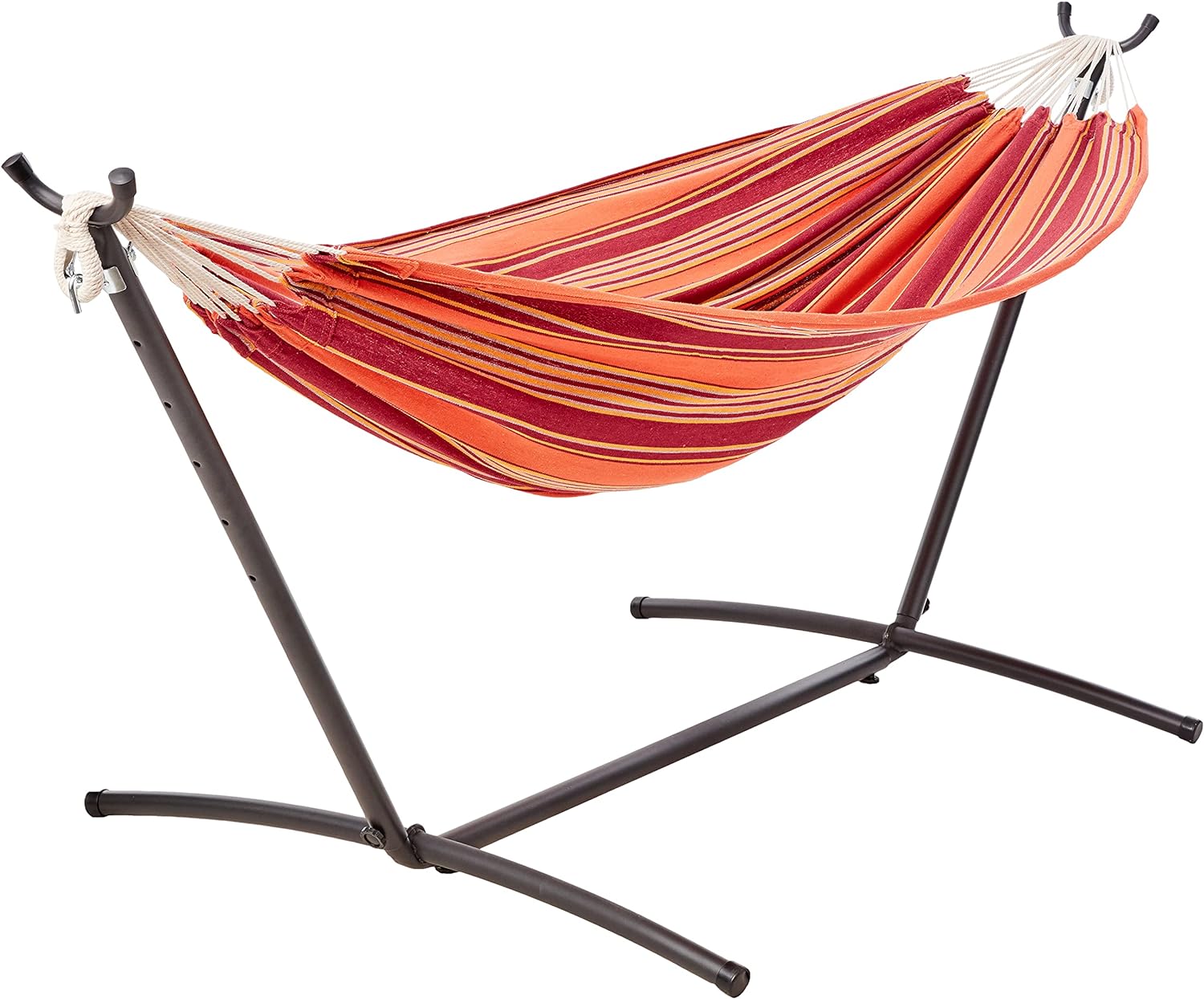 Junyora Double Hammock with Steel Stand & Carry Bag, Outdoor Backyard